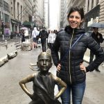 Jackie DeJesse & Fearless Girl Statue in NYC
