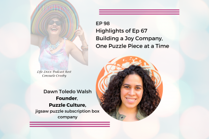 Dawn Toledo Walsh, Latina Founder of Puzzle Culture, a Latina owned jigsaw puzzle company delivering subscription boxes to your door